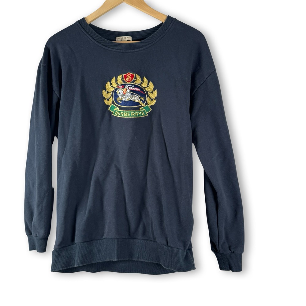 Burberry Brit Prorsum Embroidered Crewneck Sweatshirt  Sz L Large